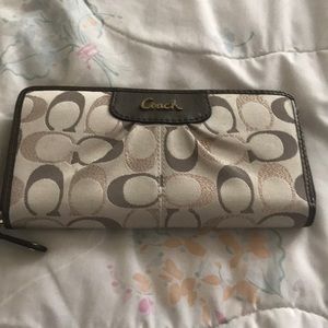 Fabric Zip Coach wallet